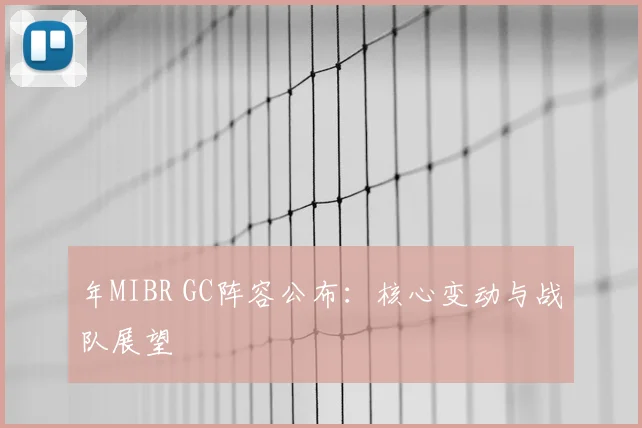 年MIBR GC阵容公布：核心变动与战队展望